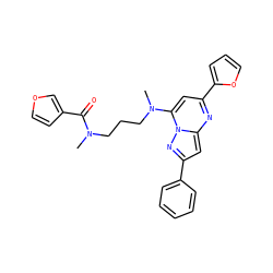 CN(CCCN(C)c1cc(-c2ccco2)nc2cc(-c3ccccc3)nn12)C(=O)c1ccoc1 ZINC000095570361