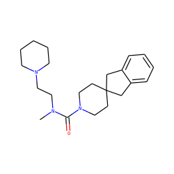 CN(CCN1CCCCC1)C(=O)N1CCC2(CC1)Cc1ccccc1C2 ZINC000040950806
