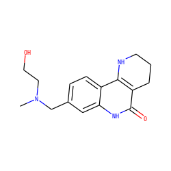 CN(CCO)Cc1ccc2c3c(c(=O)[nH]c2c1)CCCN3 ZINC000118734747