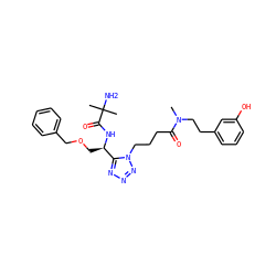 CN(CCc1cccc(O)c1)C(=O)CCCn1nnnc1[C@@H](COCc1ccccc1)NC(=O)C(C)(C)N ZINC000029049179