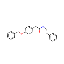 CN(CCc1ccccc1)C(=O)CC1=CC=C(OCc2ccccc2)CC1 ZINC000027430848