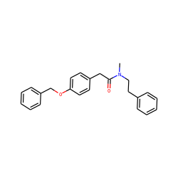 CN(CCc1ccccc1)C(=O)Cc1ccc(OCc2ccccc2)cc1 ZINC000013758631