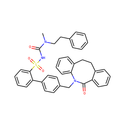 CN(CCc1ccccc1)C(=O)NS(=O)(=O)c1ccccc1-c1ccc(CN2C(=O)c3ccccc3CCc3ccccc32)cc1 ZINC000026642237