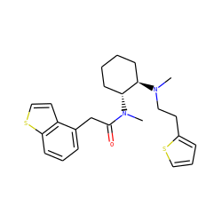 CN(CCc1cccs1)[C@@H]1CCCC[C@H]1N(C)C(=O)Cc1cccc2sccc12 ZINC000027895710