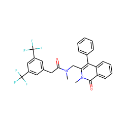 CN(Cc1c(-c2ccccc2)c2ccccc2c(=O)n1C)C(=O)Cc1cc(C(F)(F)F)cc(C(F)(F)F)c1 ZINC000026839209