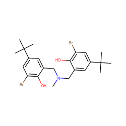 CN(Cc1cc(C(C)(C)C)cc(Br)c1O)Cc1cc(C(C)(C)C)cc(Br)c1O ZINC000001681099