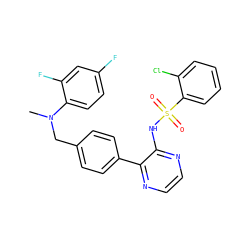 CN(Cc1ccc(-c2nccnc2NS(=O)(=O)c2ccccc2Cl)cc1)c1ccc(F)cc1F ZINC000137238394