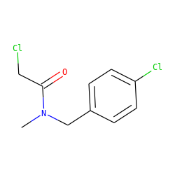 CN(Cc1ccc(Cl)cc1)C(=O)CCl ZINC000004205395
