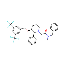 CN(Cc1ccccc1)C(=O)CN1CCC[C@H](OCc2cc(C(F)(F)F)cc(C(F)(F)F)c2)[C@@H]1c1ccccc1 ZINC000027186540