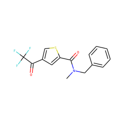 CN(Cc1ccccc1)C(=O)c1cc(C(=O)C(F)(F)F)cs1 ZINC000029070047