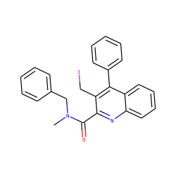 CN(Cc1ccccc1)C(=O)c1nc2ccccc2c(-c2ccccc2)c1CI ZINC000045369090