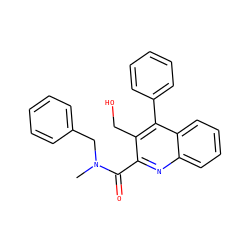 CN(Cc1ccccc1)C(=O)c1nc2ccccc2c(-c2ccccc2)c1CO ZINC000013525338