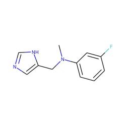 CN(Cc1cnc[nH]1)c1cccc(F)c1 ZINC000096177477