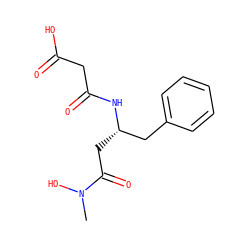 CN(O)C(=O)C[C@@H](Cc1ccccc1)NC(=O)CC(=O)O ZINC000029546245
