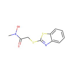 CN(O)C(=O)CSc1nc2ccccc2s1 ZINC000013650904