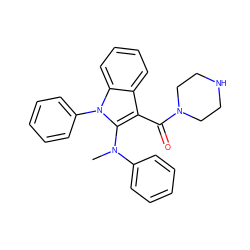 CN(c1ccccc1)c1c(C(=O)N2CCNCC2)c2ccccc2n1-c1ccccc1 ZINC000064527602