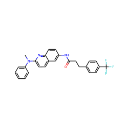 CN(c1ccccc1)c1ccc2cc(NC(=O)CCc3ccc(C(F)(F)F)cc3)ccc2n1 ZINC000036351700