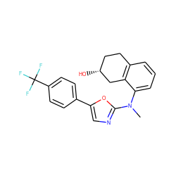 CN(c1ncc(-c2ccc(C(F)(F)F)cc2)o1)c1cccc2c1C[C@H](O)CC2 ZINC000053298293