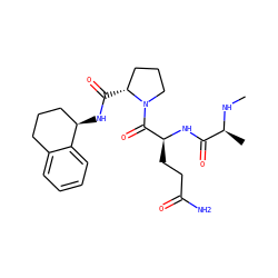 CN[C@@H](C)C(=O)N[C@@H](CCC(N)=O)C(=O)N1CCC[C@H]1C(=O)N[C@@H]1CCCc2ccccc21 ZINC000064645785