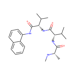 CN[C@@H](C)C(=O)N[C@H](C(=O)N[C@H](C(=O)Nc1cccc2ccccc12)C(C)C)C(C)C ZINC000064736959