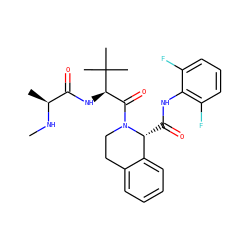 CN[C@@H](C)C(=O)N[C@H](C(=O)N1CCc2ccccc2[C@H]1C(=O)Nc1c(F)cccc1F)C(C)(C)C ZINC000211033391