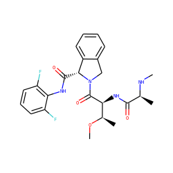 CN[C@@H](C)C(=O)N[C@H](C(=O)N1Cc2ccccc2[C@H]1C(=O)Nc1c(F)cccc1F)[C@@H](C)OC ZINC000221165990