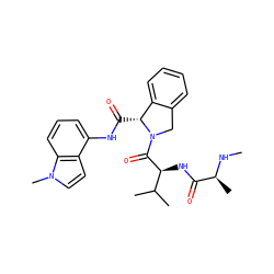 CN[C@@H](C)C(=O)N[C@H](C(=O)N1Cc2ccccc2[C@H]1C(=O)Nc1cccc2c1ccn2C)C(C)C ZINC000211021782