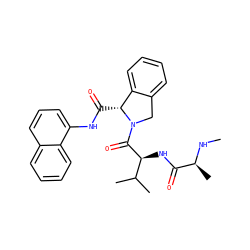 CN[C@@H](C)C(=O)N[C@H](C(=O)N1Cc2ccccc2[C@H]1C(=O)Nc1cccc2ccccc12)C(C)C ZINC000144957809