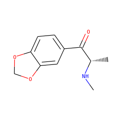 CN[C@@H](C)C(=O)c1ccc2c(c1)OCO2 ZINC000016697007
