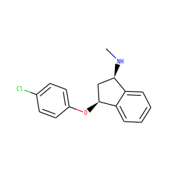 CN[C@@H]1C[C@H](Oc2ccc(Cl)cc2)c2ccccc21 ZINC000040422347