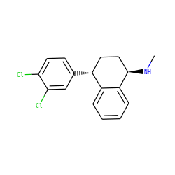 CN[C@@H]1CC[C@@H](c2ccc(Cl)c(Cl)c2)c2ccccc21 ZINC000003831445