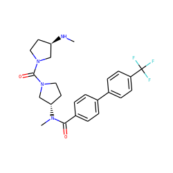 CN[C@@H]1CCN(C(=O)N2CC[C@H](N(C)C(=O)c3ccc(-c4ccc(C(F)(F)F)cc4)cc3)C2)C1 ZINC000036351562