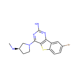 CN[C@@H]1CCN(c2nc(N)nc3c2sc2ccc(Br)cc23)C1 ZINC000073386593