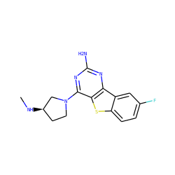 CN[C@@H]1CCN(c2nc(N)nc3c2sc2ccc(F)cc23)C1 ZINC000073195668