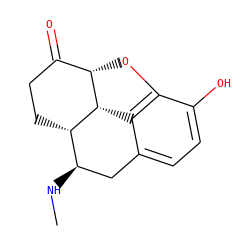 CN[C@@H]1Cc2ccc(O)c3c2[C@H]2[C@@H](O3)C(=O)CC[C@H]21 ZINC000049036082