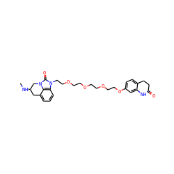 CN[C@@H]1Cc2cccc3c2n(c(=O)n3CCOCCOCCOCCOc2ccc3c(c2)NC(=O)CC3)C1 ZINC001772606667