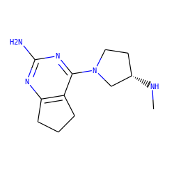 CN[C@H]1CCN(c2nc(N)nc3c2CCC3)C1 ZINC000207955947