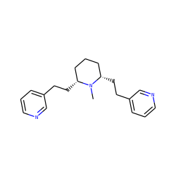 CN1[C@H](CCc2cccnc2)CCC[C@@H]1CCc1cccnc1 ZINC000049051116