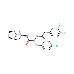 CN1[C@H]2CC[C@@H]1C[C@H](NC(=O)[C@@H](Cc1ccc(Cl)cc1)NC(=O)Cc1ccc(Cl)c(Cl)c1)C2 ZINC000101641465