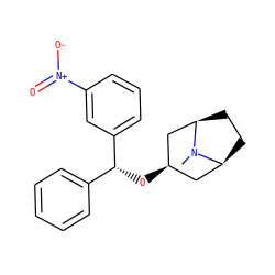 CN1[C@H]2CC[C@@H]1C[C@H](O[C@H](c1ccccc1)c1cccc([N+](=O)[O-])c1)C2 ZINC000100834248