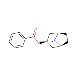 CN1[C@H]2CC[C@@H]1C[C@H](OC(=O)c1ccccc1)C2 ZINC000100008865