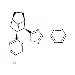 CN1[C@H]2CC[C@@H]1C[C@H](c1ccc(Cl)cc1)[C@@H]2c1nc(-c2ccccc2)no1 ZINC000038939387