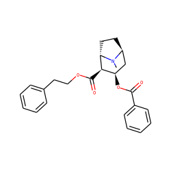 CN1[C@H]2CC[C@H]1[C@H](C(=O)OCCc1ccccc1)[C@H](OC(=O)c1ccccc1)C2 ZINC000169347334