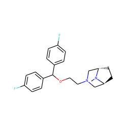 CN1[C@H]2CC[C@H]1CN(CCOC(c1ccc(F)cc1)c1ccc(F)cc1)C2 ZINC000100870094