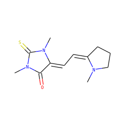 CN1C(=O)/C(=C/C=C2/CCCN2C)N(C)C1=S ZINC000016918996