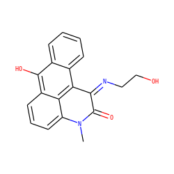 CN1C(=O)/C(=N\CCO)c2c3ccccc3c(O)c3cccc1c23 ZINC000101966068