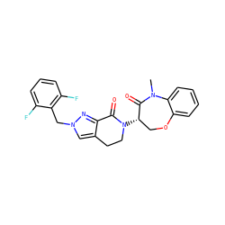 CN1C(=O)[C@@H](N2CCc3cn(Cc4c(F)cccc4F)nc3C2=O)COc2ccccc21 ZINC001772616867