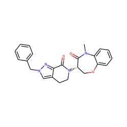 CN1C(=O)[C@@H](N2CCc3cn(Cc4ccccc4)nc3C2=O)COc2ccccc21 ZINC001772609432