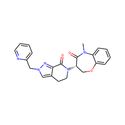 CN1C(=O)[C@@H](N2CCc3cn(Cc4ccccn4)nc3C2=O)COc2ccccc21 ZINC001772617145