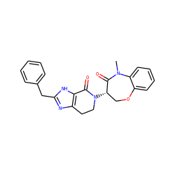 CN1C(=O)[C@@H](N2CCc3nc(Cc4ccccc4)[nH]c3C2=O)COc2ccccc21 ZINC001772630755